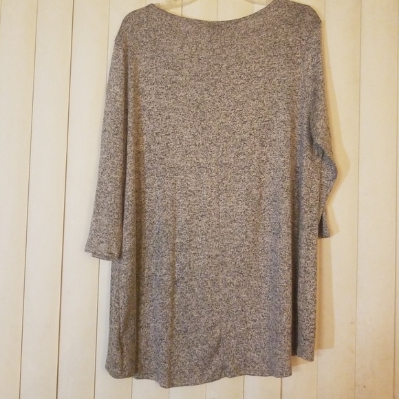 Taupe & Grey Sweater (women's plus) - Picture 2 of 7